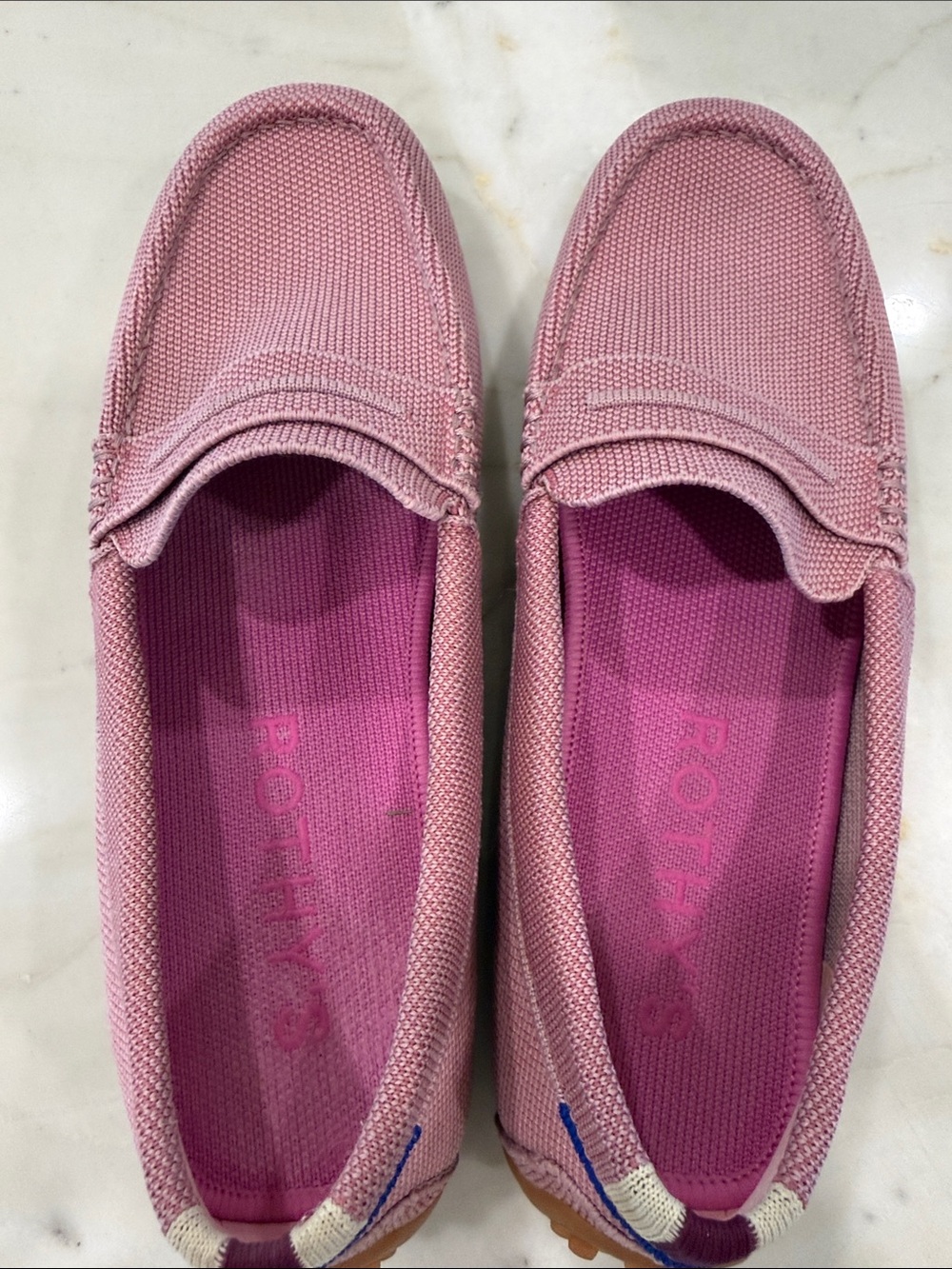 Rothys The Driver Loafer Womens Sz 9 Pink Slip On Flats Knit Casual
Comfort Shoe - Picture 4 of 6